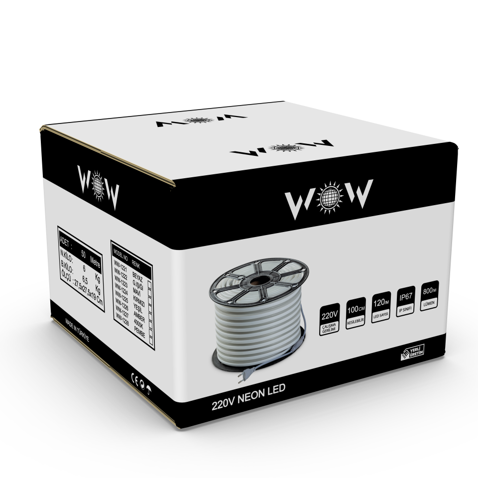 220V PEMBE NEON LED